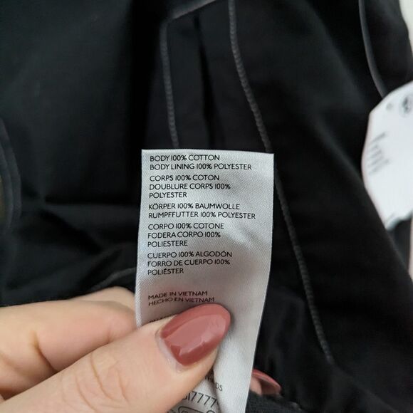 NWT BDG Urban Outfitters UO black canvas cotton contrast stitch work vest - Picture 5 of 7